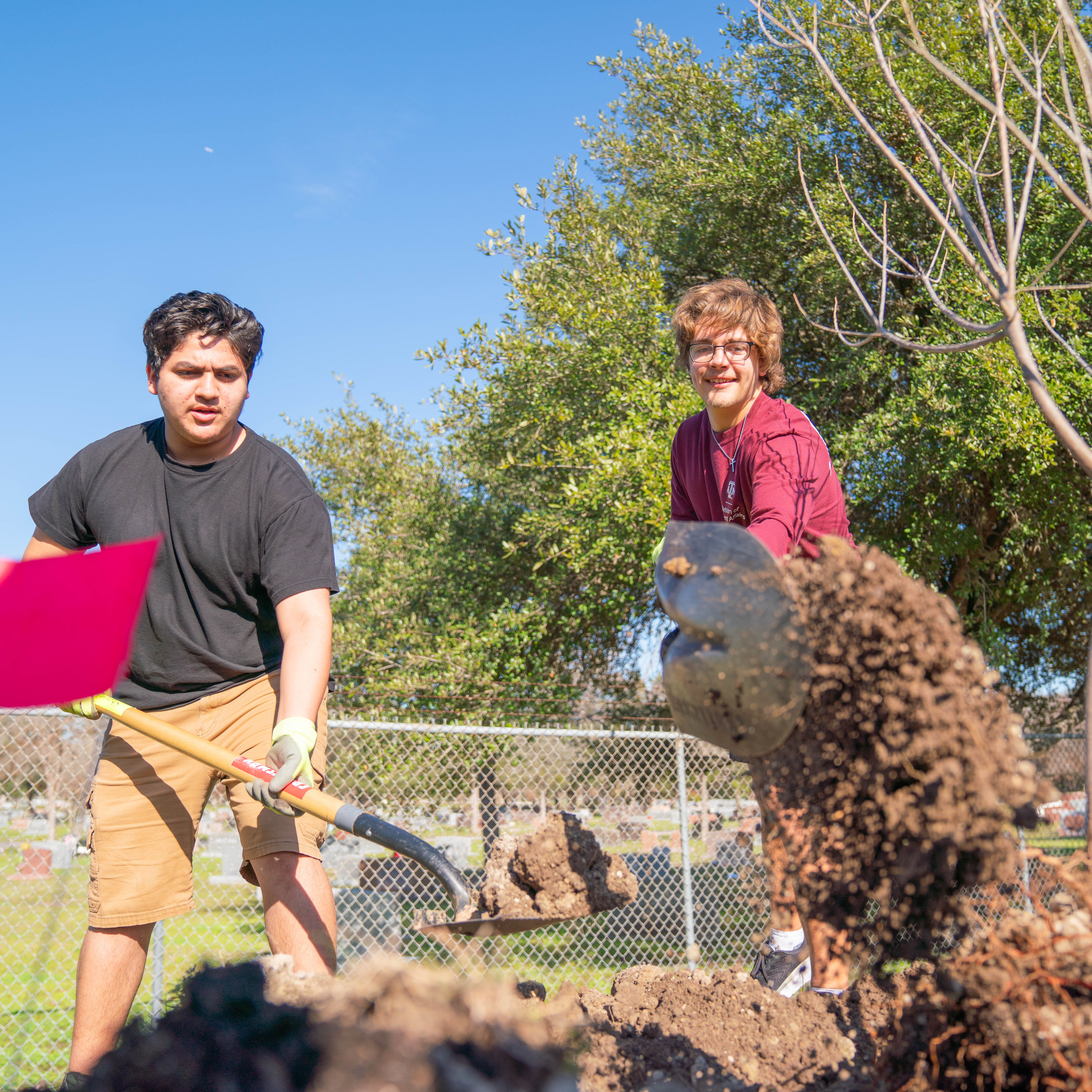 More than 100 native trees were planted in College Station at Bee Creek Park and Tarrow Park this week with the assistance of the Texas A&M Forest Service Community Forestry Grants program.